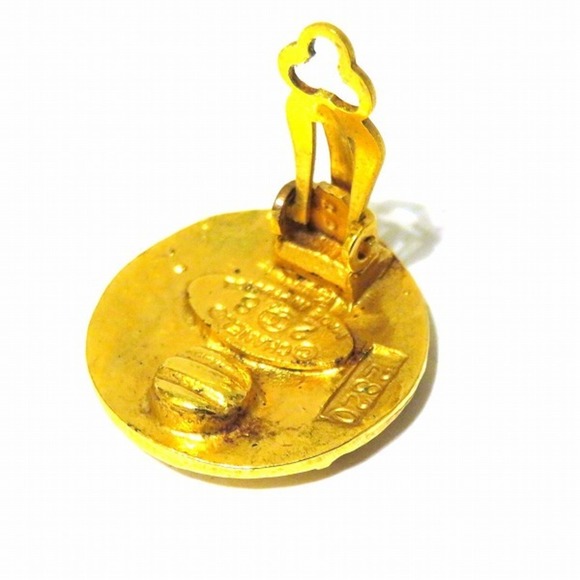 Chanel CHANEL Coco Mark 28 Earrings Gold Ladies - Picture 3 of 8